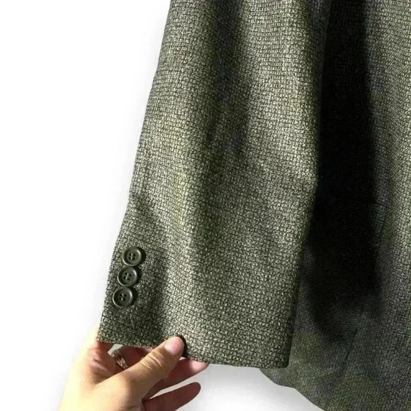 Ermenegildo Zegna Sport Coat Blazer Wool Cashmere Regular Size 42 Tan Formal VTG - Picture 8 of 13